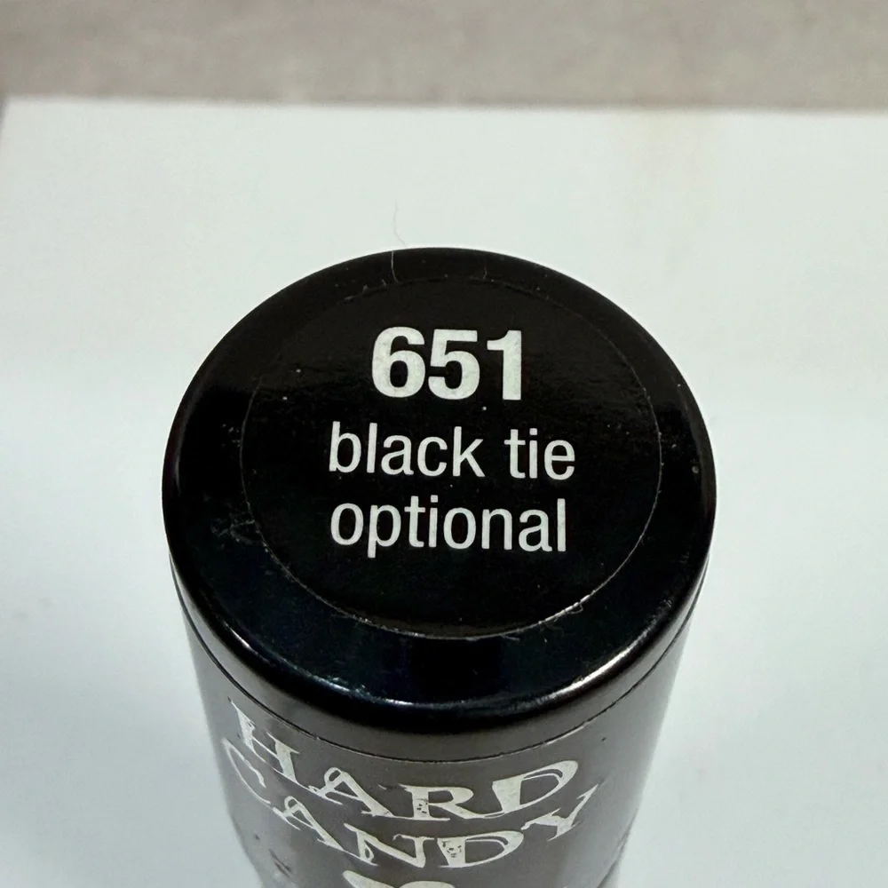 🩷5/$10 Hard Candy Black Nail Polish with Gold & Silver Glitter